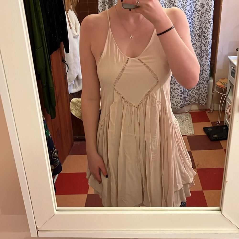 Tan Mini Dress
